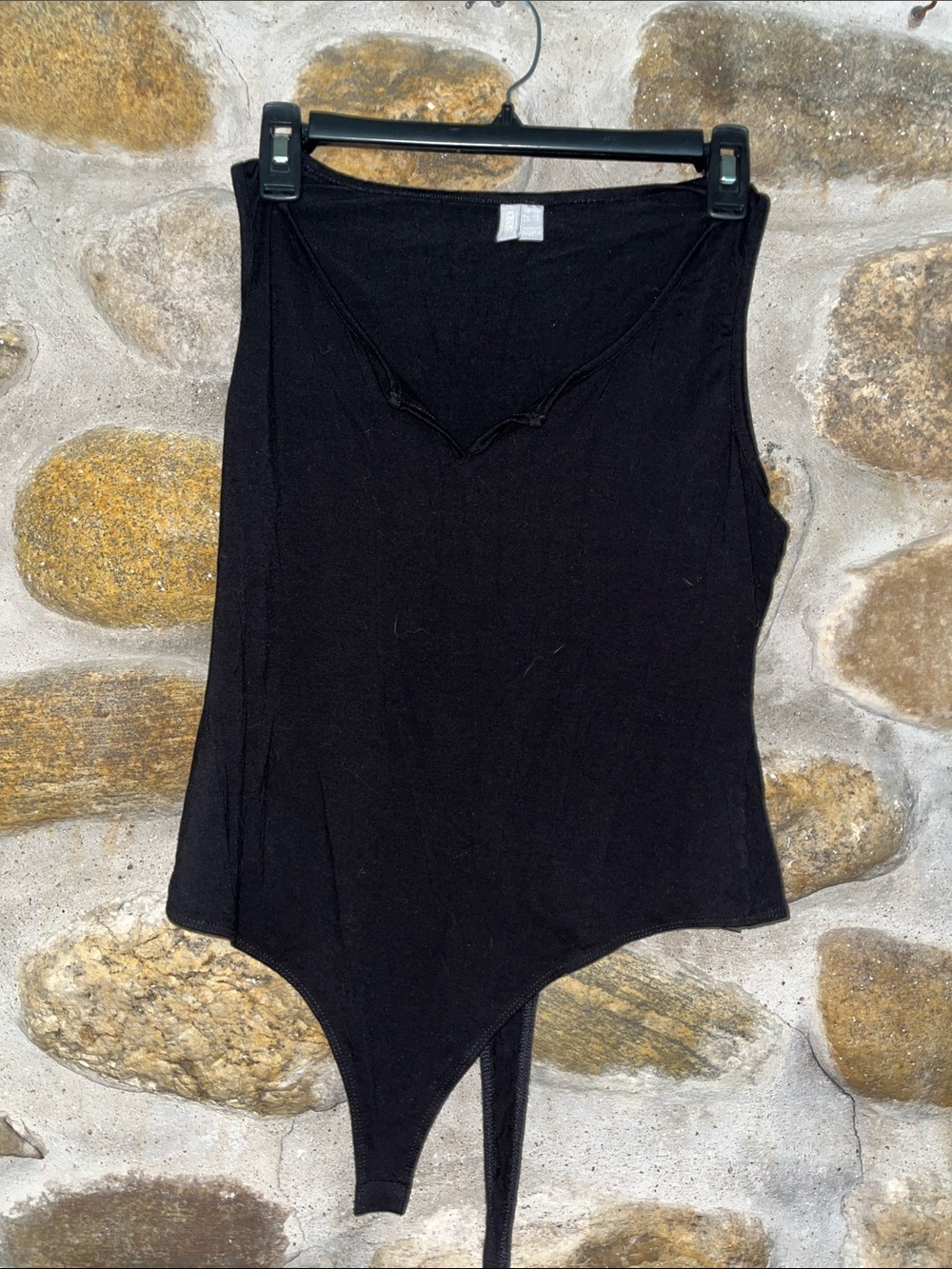 ASOS Black Sleeveless V-Neck Bodysuit